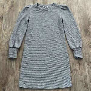 BB Dakota Steve Madden Rib Knit Sweater Dress Womens M Gray‎ Long Sleeve Casual